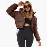 Veste Femme Courte Pratique à Capuche 0