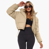 Veste Femme Courte Pratique à Capuche 2