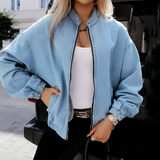 Elain | Veste Femme Décontractée avec Fermeture Éclair