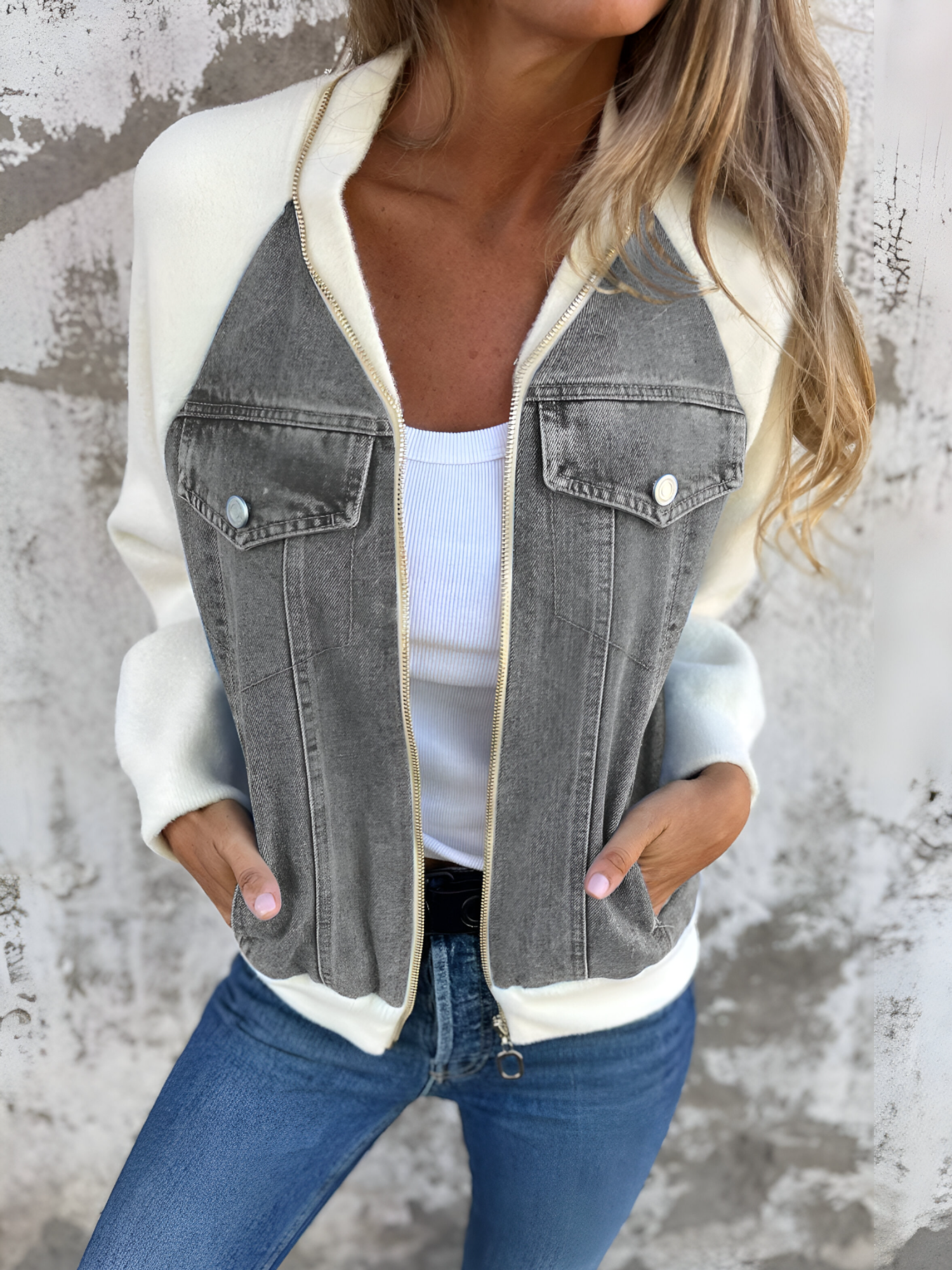 Elspeth | Veste Femme Élégante Col en V