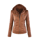 Veste Femme Élégante à Capuche Zippée 0