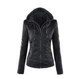 Veste Femme Élégante à Capuche Zippée 1