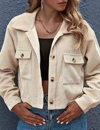 Damenjacke aus Cord Baumwolle Herbstkollektion