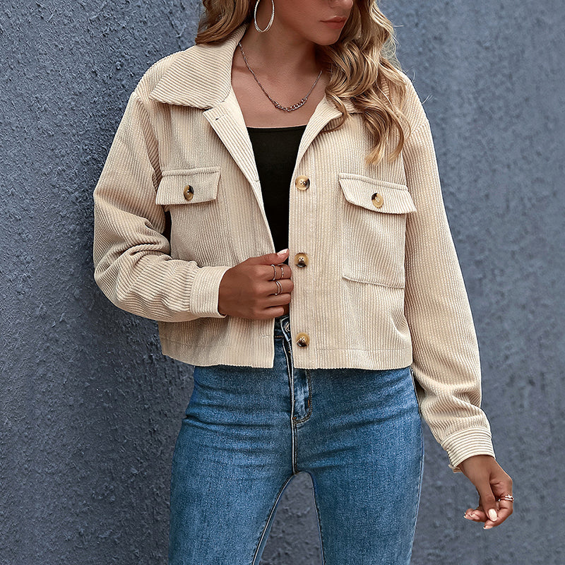 Veste Femme Élégante en Corduroy 2
