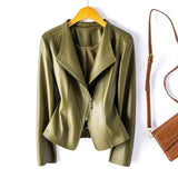 Veste Femme Élégante en Cuir 2