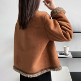 Veste Femme Élégante en Daim Chaud 2
