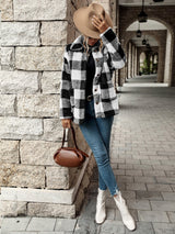 Veste Femme Élégante en Flanelle Chic 3