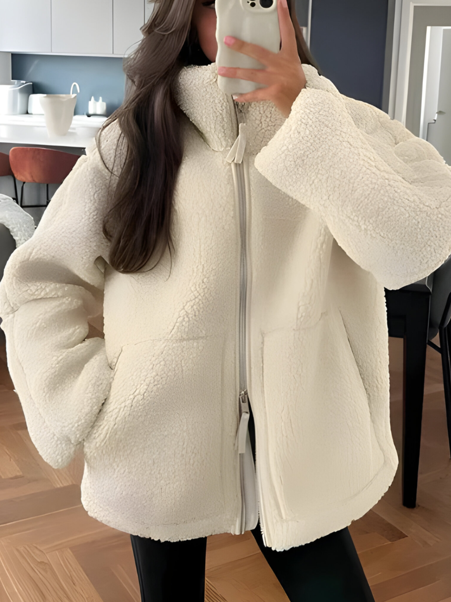 Amalia | Veste Femme Élégante en Peluche