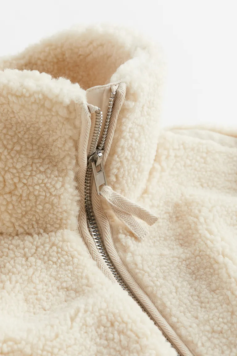 Veste Femme Élégante en Peluche 2