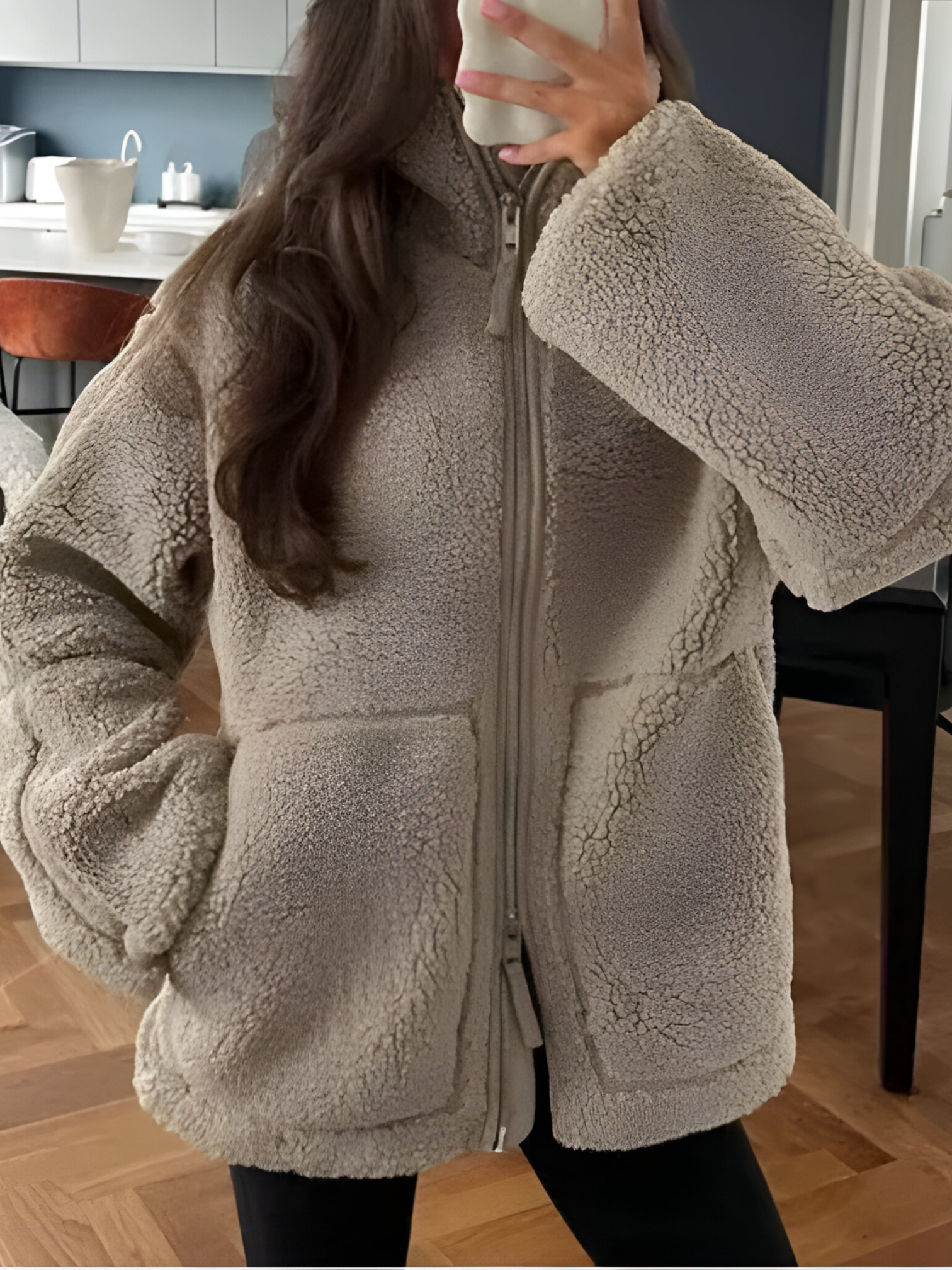 Amalia | Veste Femme Élégante en Peluche