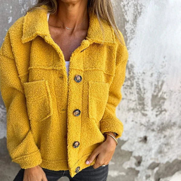 Veste Femme Élégante en Sherpa Douce 0