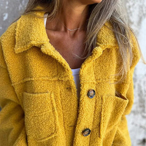 Veste Femme Élégante en Sherpa Douce 1