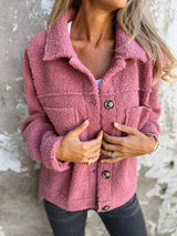 Veste Femme Élégante en Sherpa Douce 6