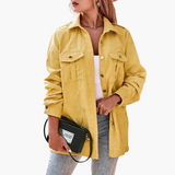 Veste Femme Élégante en Velours Côtelé 2
