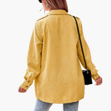 Veste Femme Élégante en Velours Côtelé 4