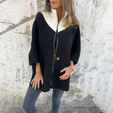 Veste Femme Longue Élégante Bicolore 0