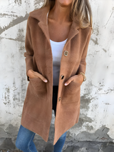 Adeline | Veste Femme Longue Élégante en Laine