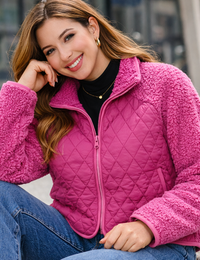 Damenjacke Steppjacke Praktisch und Polarfleece