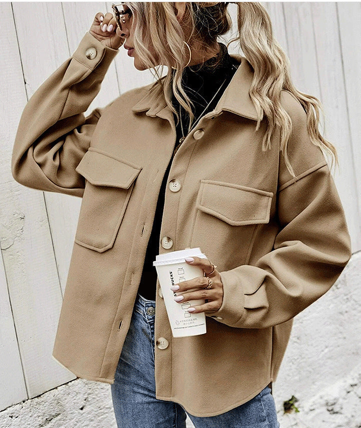 Veste Femme Oversize Chic avec Poches 0