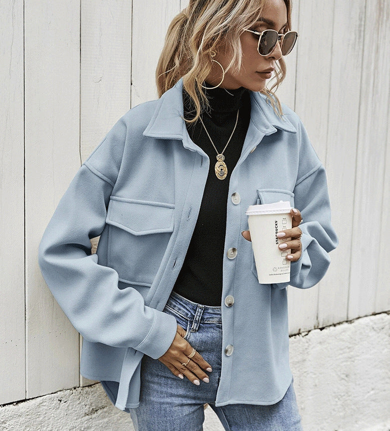 Veste Femme Oversize Chic avec Poches 1