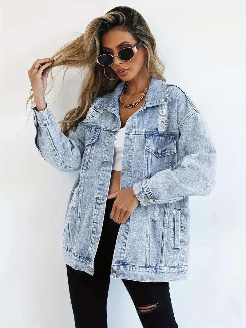 Veste Femme Oversize Tendance en Jean 1