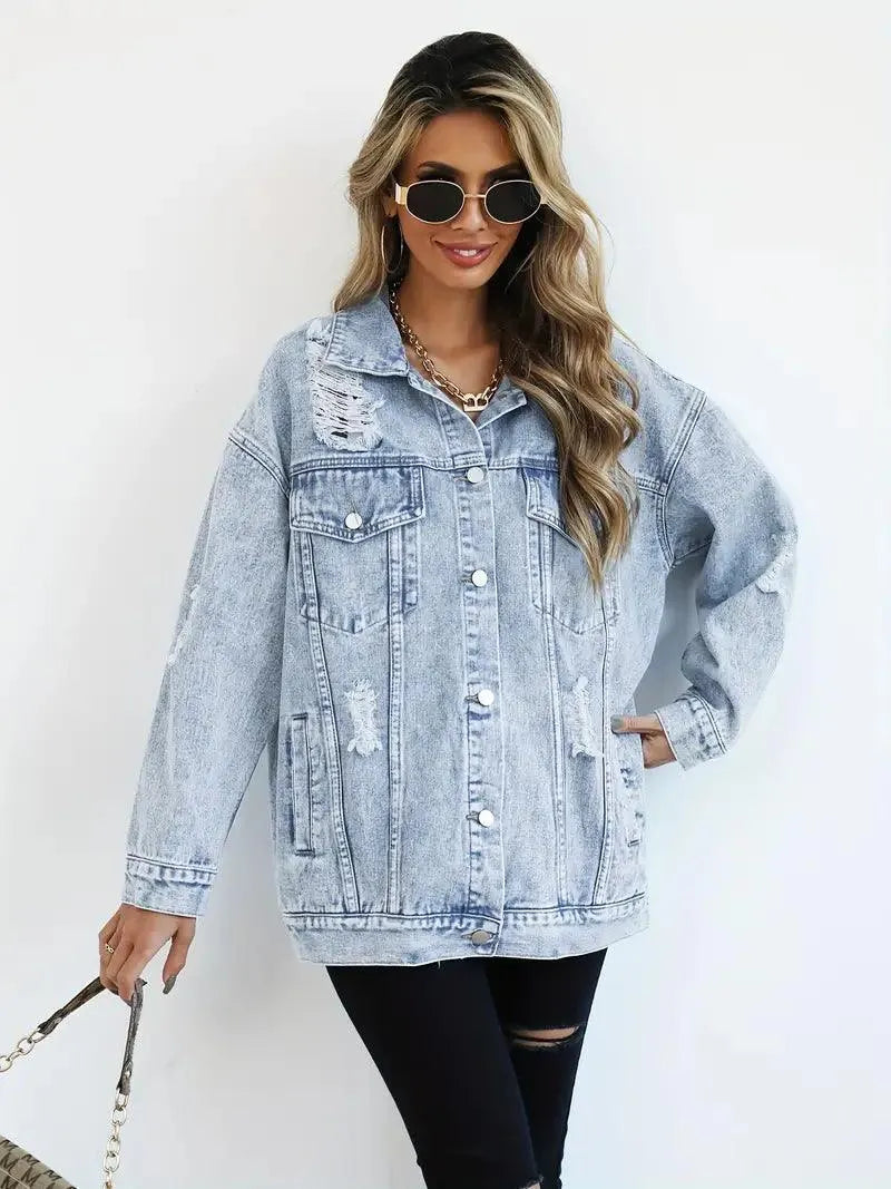 Veste Femme Oversize Tendance en Jean 2