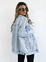 Veste Femme Oversize Tendance en Jean 3