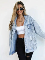 Veste Femme Oversize Tendance en Jean 5