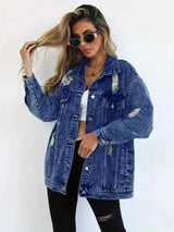 Veste Femme Oversize Tendance en Jean 6