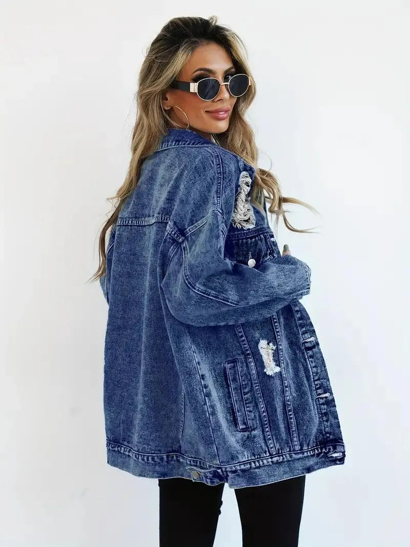 Veste Femme Oversize Tendance en Jean 7