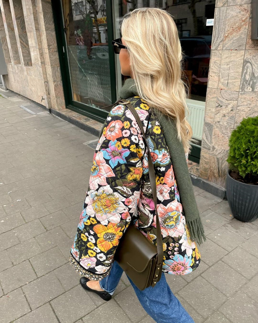 Veste Femme Réversible Florale Élégante 3