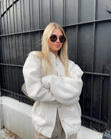 Veste Femme Surdimensionnée Automne Élégante 0