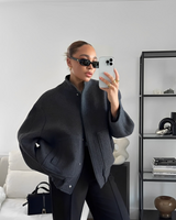 Veste Femme Surdimensionnée Automne Élégante 4