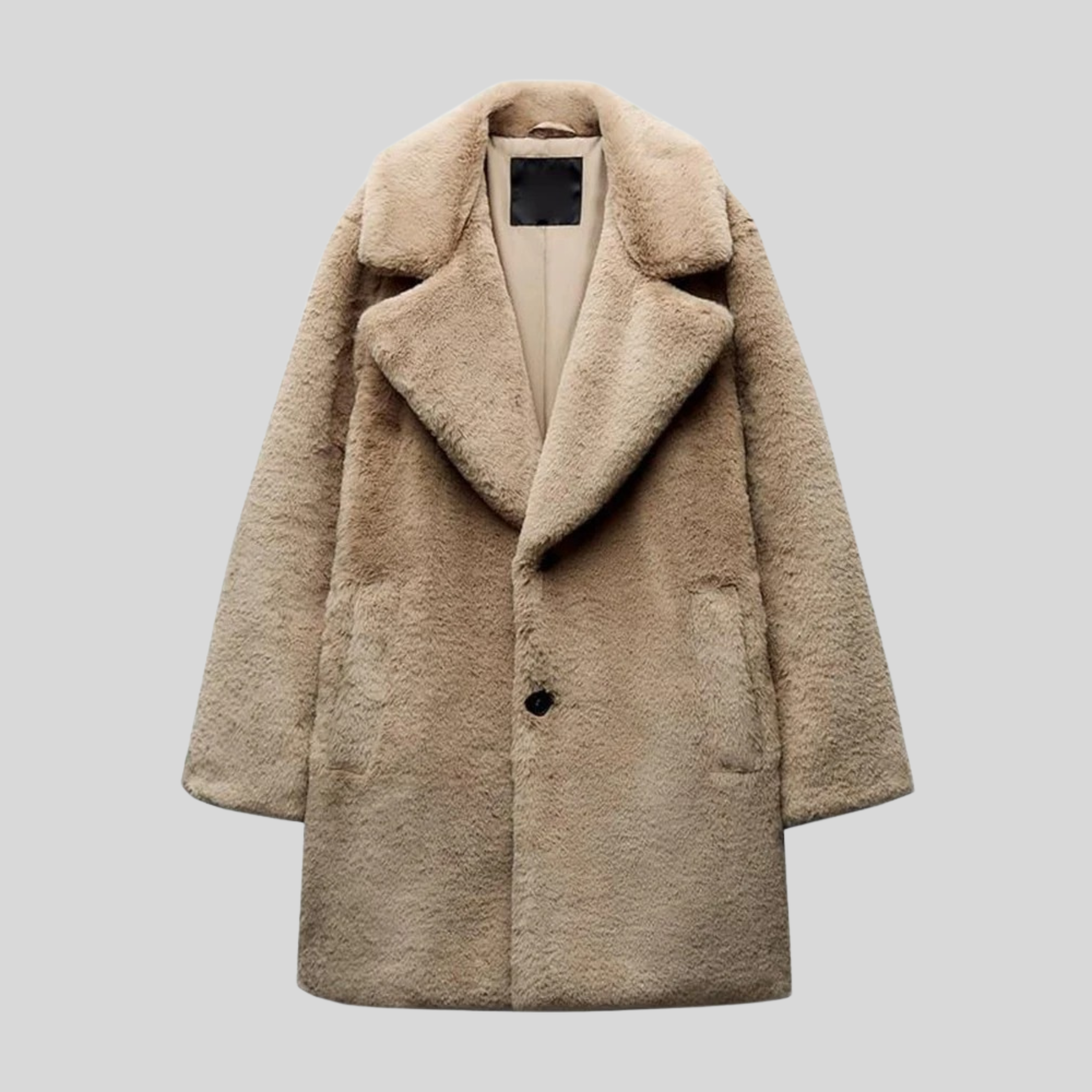 Veste Femme Teddy Élégante Hiver Beige 0