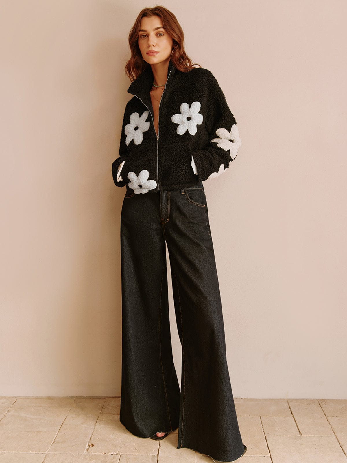 Veste Femme Tendance Imprimé Floral 2