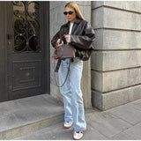Veste Femme Vintage Ample Style Streetwear 1