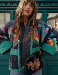 Veste Femme Vintage Oversiz Mode Vintage Style Oversize