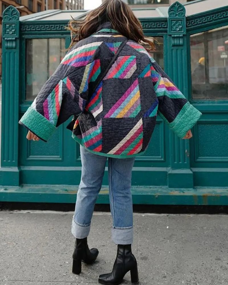 Veste Femme Vintage Élégante Oversize 1