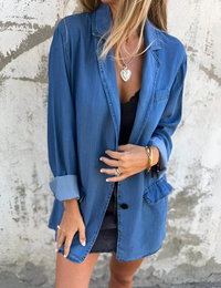 Vintage und praktische Damenjacke aus Baumwolle, Herbstkollektion