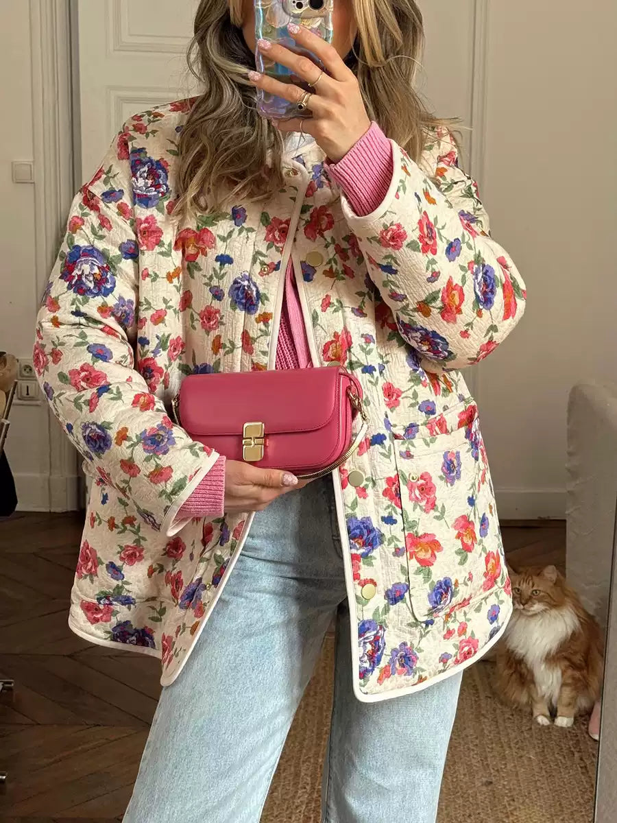 other : Camille | Veste Femme en Tissu Léger Imprimé Floral in van Seroa