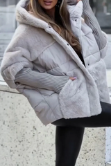 Veste Hiver Femme Avec Capuche Multicolore 0