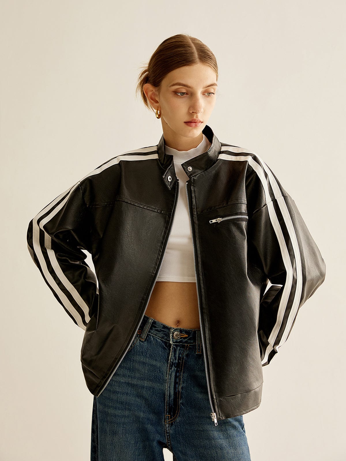 Veste Homme Chic en Cuir Végétalien 0