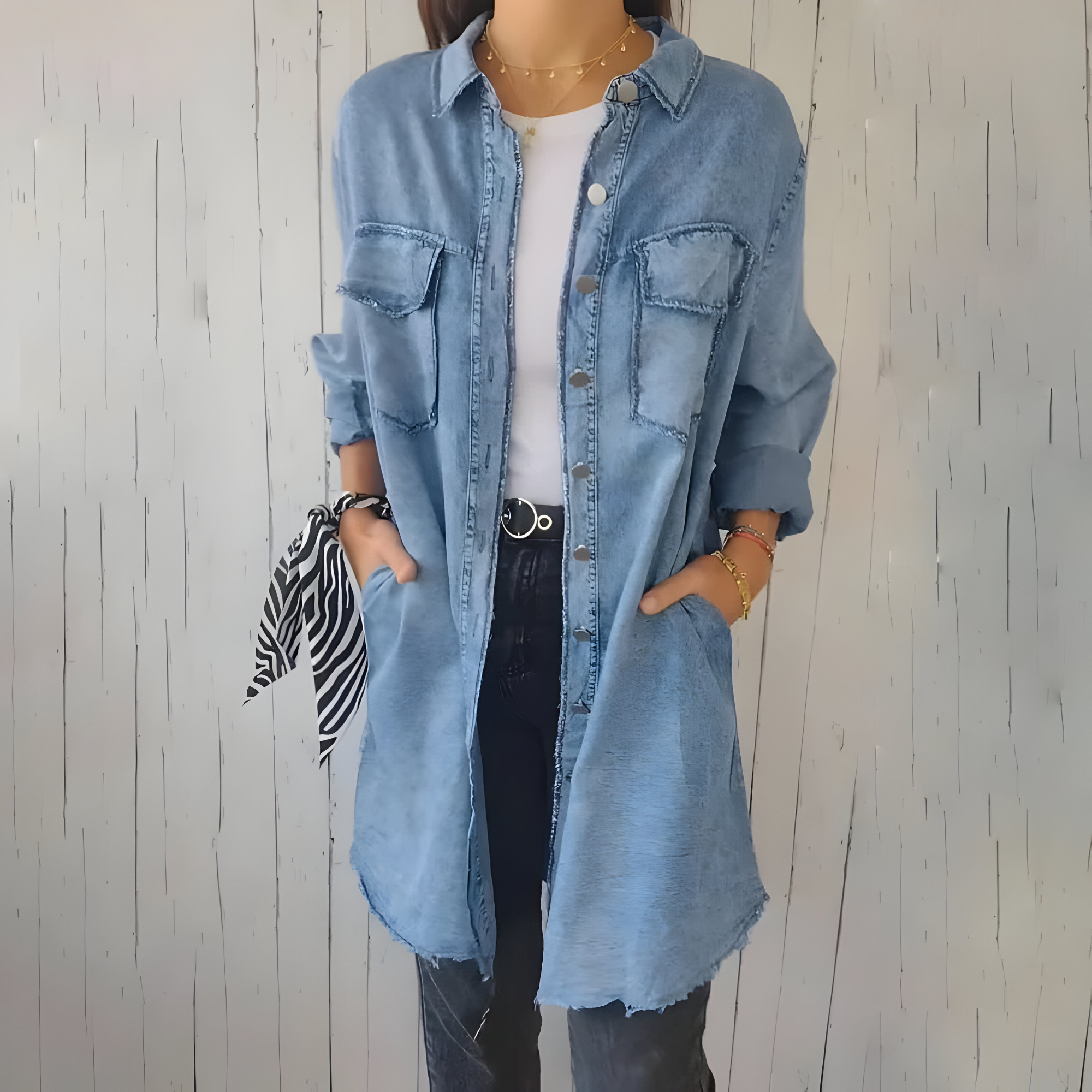 Sienna | Veste en Jean Femme Décontractée Élégante