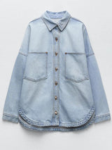 Veste en Jean Femme Décontractée Polyvalente 5