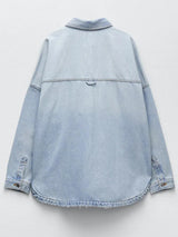 Veste en Jean Femme Décontractée Polyvalente 6