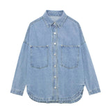 Veste en Jean Femme Décontractée Polyvalente 8