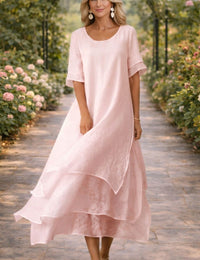 Kleid April™ Zeitlose Eleganz Damen - Fließend, Bequem,