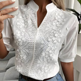 top blouses : Margot | Chemisier Détendu en Tissu Doux pour Femmes in van Seroa