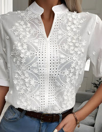 Lässige Bluse aus weichem Stoff für Damen