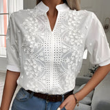top blouses : Margot | Chemisier Détendu en Tissu Doux pour Femmes in van Seroa